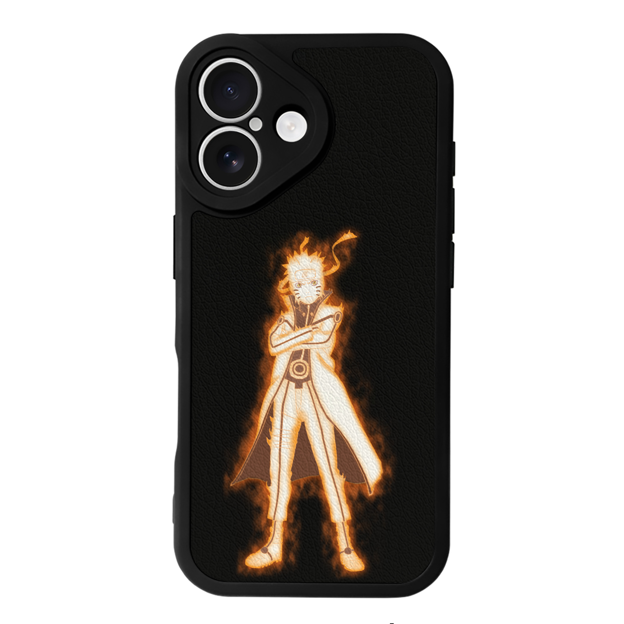 （画像用） NARUTO -ナルト- うずまき ナルト Uzumaki Naruto 【iPhone 16シリーズ対応】シリコンスマホケース（レザー調） 材質：シリコン